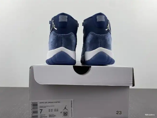 Rep TBK Navy 11 Midnight Air AR0715-441 WMNS Jordan Velvet 0616